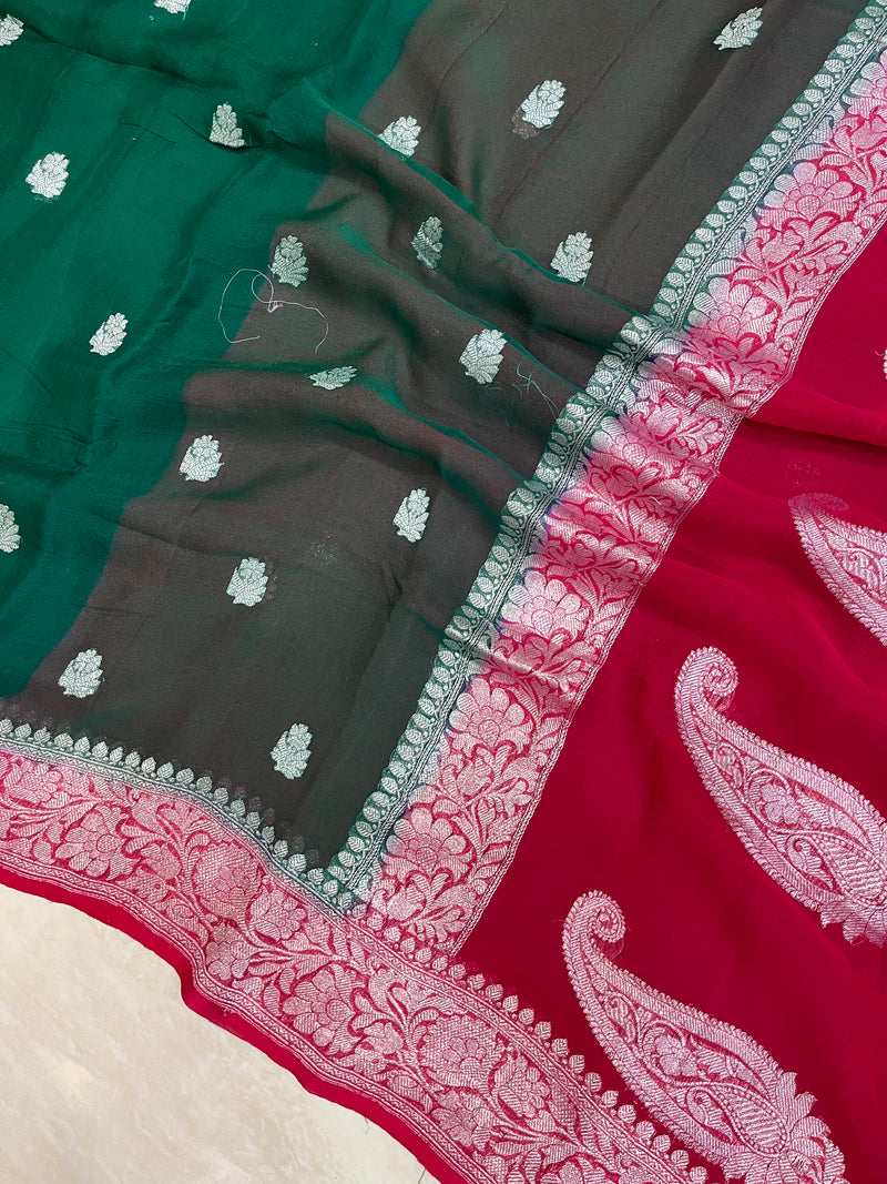 Pure Georgette Banarasi Saree - The Handlooms