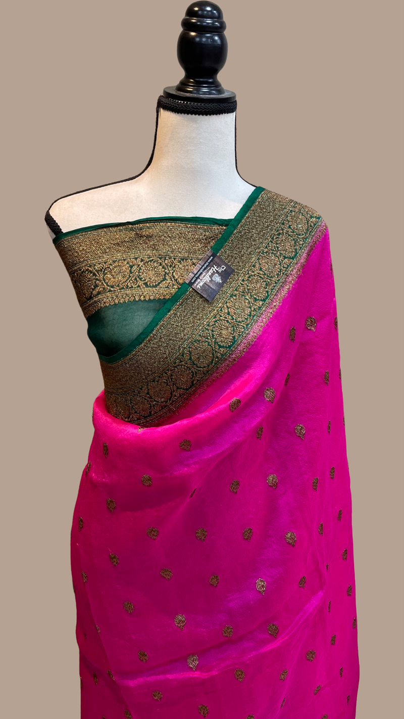 Pure Kora Handloom Banarasi Saree - The Handlooms