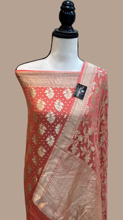 Khaddi Georgette Banarasi Dress material - The Handlooms