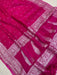 Pure Georgette Banarasi Handloom Saree - rani - The Handlooms