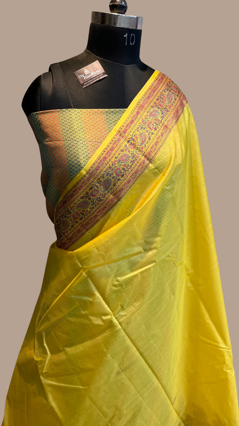 Pure Tussar Silk Handloom Banarasi Saree - The Handlooms