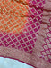 Pure Georgette Banarasi Bandhej Handloom Saree - The Handlooms