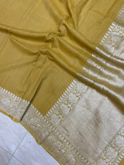 Moonga Georgette Handloom Banarasi Saree - The Handlooms