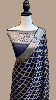 Pure Chiffon Khaddi Banarasi Saree - The Handlooms