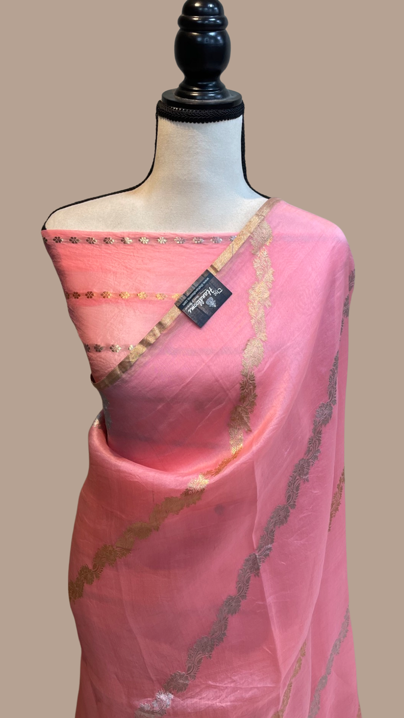 Pure Kora Handloom Banarasi Saree - The Handlooms