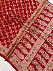 Pure Chiffon Khaddi Banarasi Saree - The Handlooms