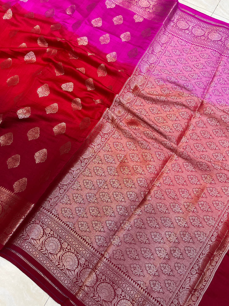 Pure Chiniya Silk Handloom Banarasi Saree - The Handlooms