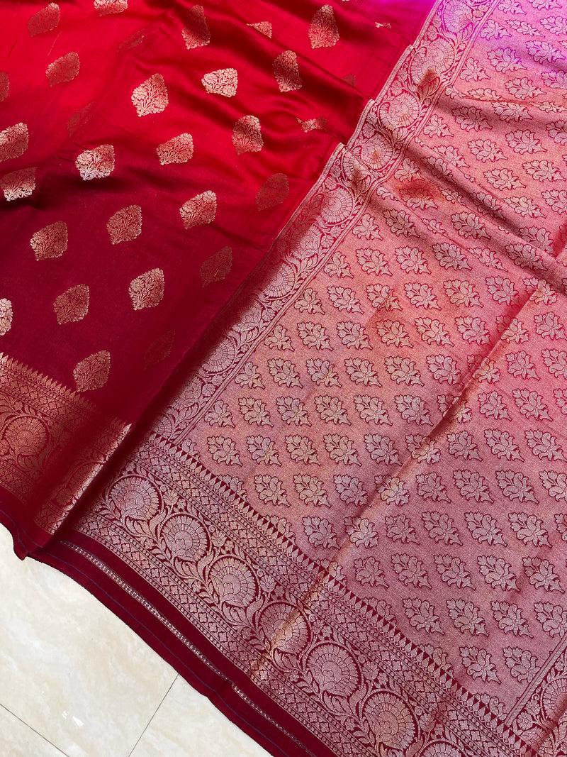 Pure Chiniya Silk Handloom Banarasi Saree - The Handlooms