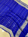 Pure Khaddi Georgette Dupatta - water zari - The Handlooms