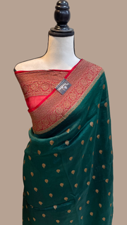 Pure Kora Handloom Banarasi Saree - The Handlooms