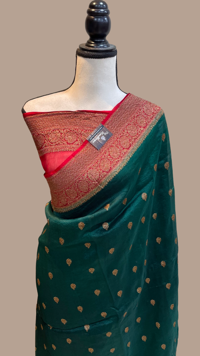 Pure Kora Handloom Banarasi Saree - The Handlooms