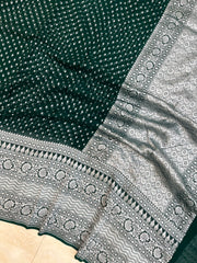 Khaddi Georgette Handloom Banarasi Saree - The Handlooms