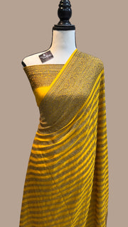 Khaddi Georgette Banarasi Saree -  Antique zari - The Handlooms