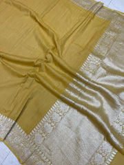 Moonga Georgette Handloom Banarasi Saree - The Handlooms