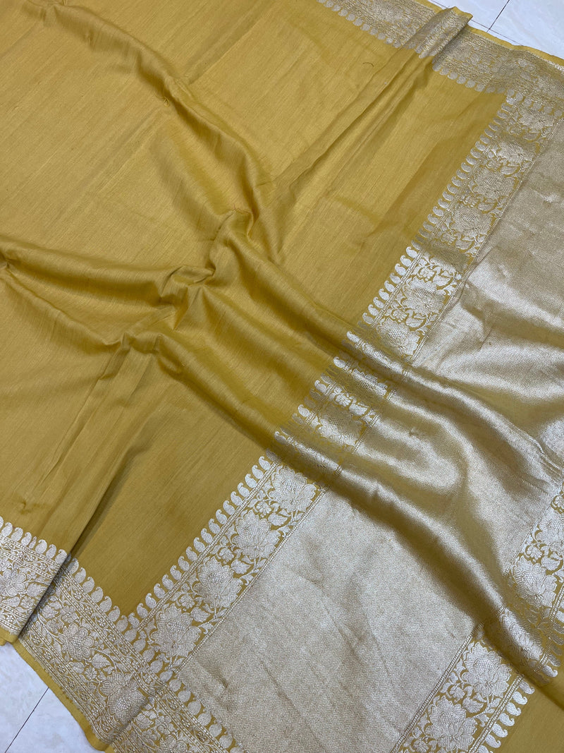 Moonga Georgette Handloom Banarasi Saree - The Handlooms