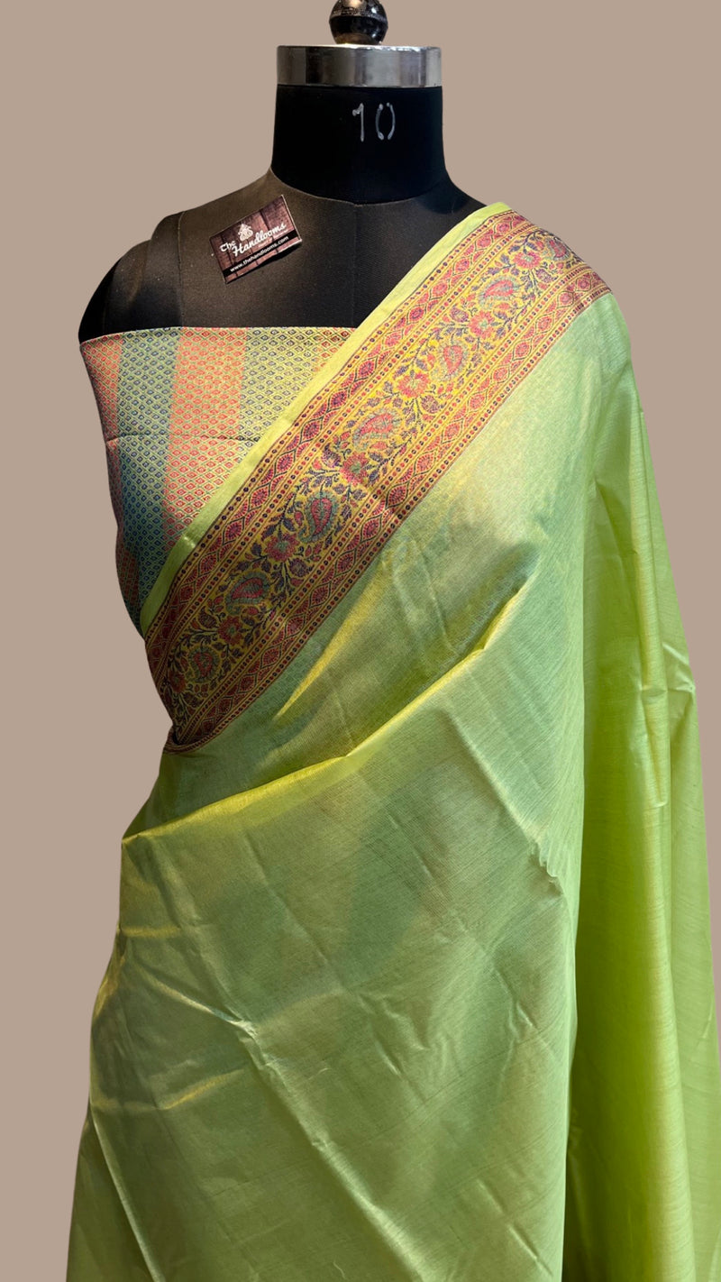 Pure Tussar Silk Handloom Banarasi Saree - The Handlooms