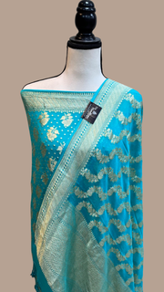 Khaddi Georgette Banarasi Dress material - The Handlooms