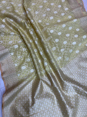 Pure Cotton Banarasi Brocade Handloom Saree - The Handlooms