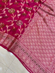 Pure Chiffon Khaddi Banarasi Saree - The Handlooms