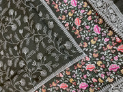 Pure Organza Chikankari Handloom Banarasi Saree - The Handlooms