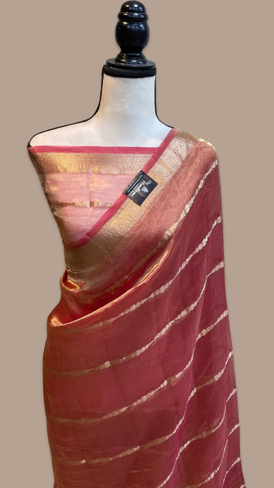 Pure Kora Tissue Handloom Banarasi Saree - The Handlooms