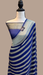 Blue Khaddi Georgette Handloom Banarasi Saree - The Handlooms