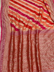Khaddi Georgette Handloom Banarasi Saree - The Handlooms