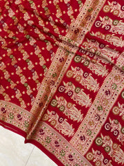 Pure Chiffon Khaddi Banarasi Saree - The Handlooms