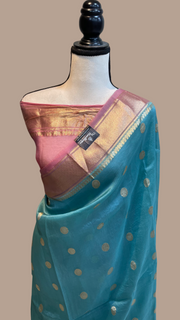 Pure Kora Handloom Banarasi Saree - The Handlooms