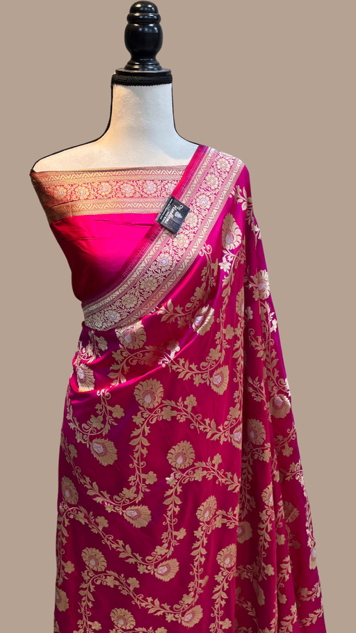 Katan Silk Kadua and jaal work The Handlooms