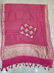 Khaddi Georgette Handlooms Banarasi Dress material - The Handlooms