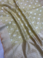Pure Cotton Banarasi Brocade Handloom Saree - The Handlooms