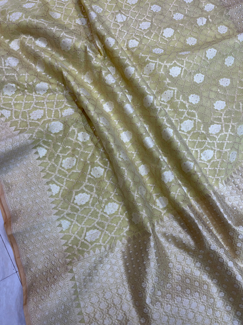 Pure Cotton Banarasi Brocade Handloom Saree - The Handlooms