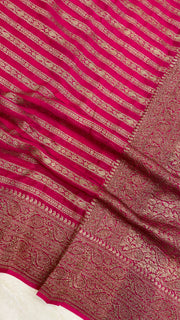 Khaddi Georgette Banarasi Saree -  Antique zari - The Handlooms