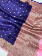 Pure Kora Handloom Banarasi Saree - The Handlooms