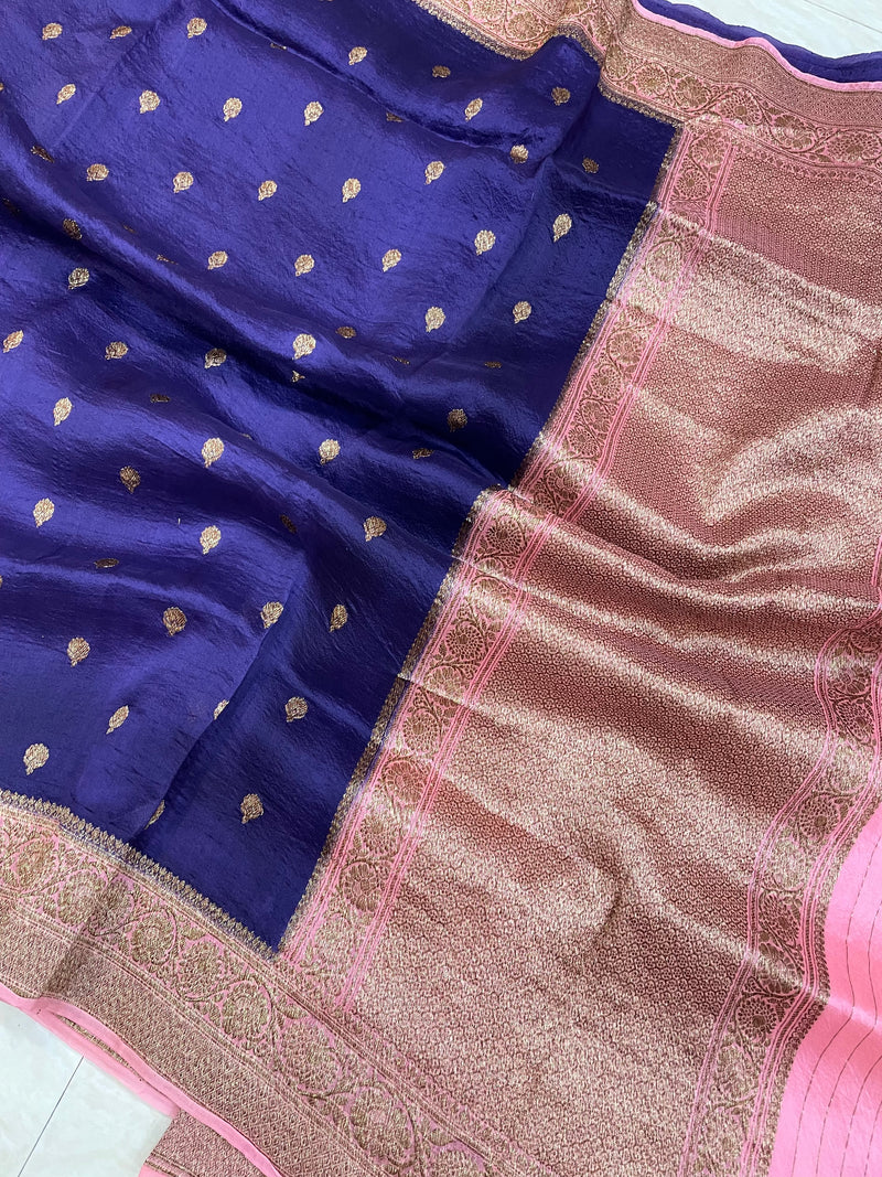 Pure Kora Handloom Banarasi Saree - The Handlooms