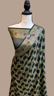 Pure Chiffon Khaddi Banarasi Saree - The Handlooms