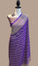 Purple Pure Khaddi Georgette Banarasi Saree -  Gold zari - The Handlooms
