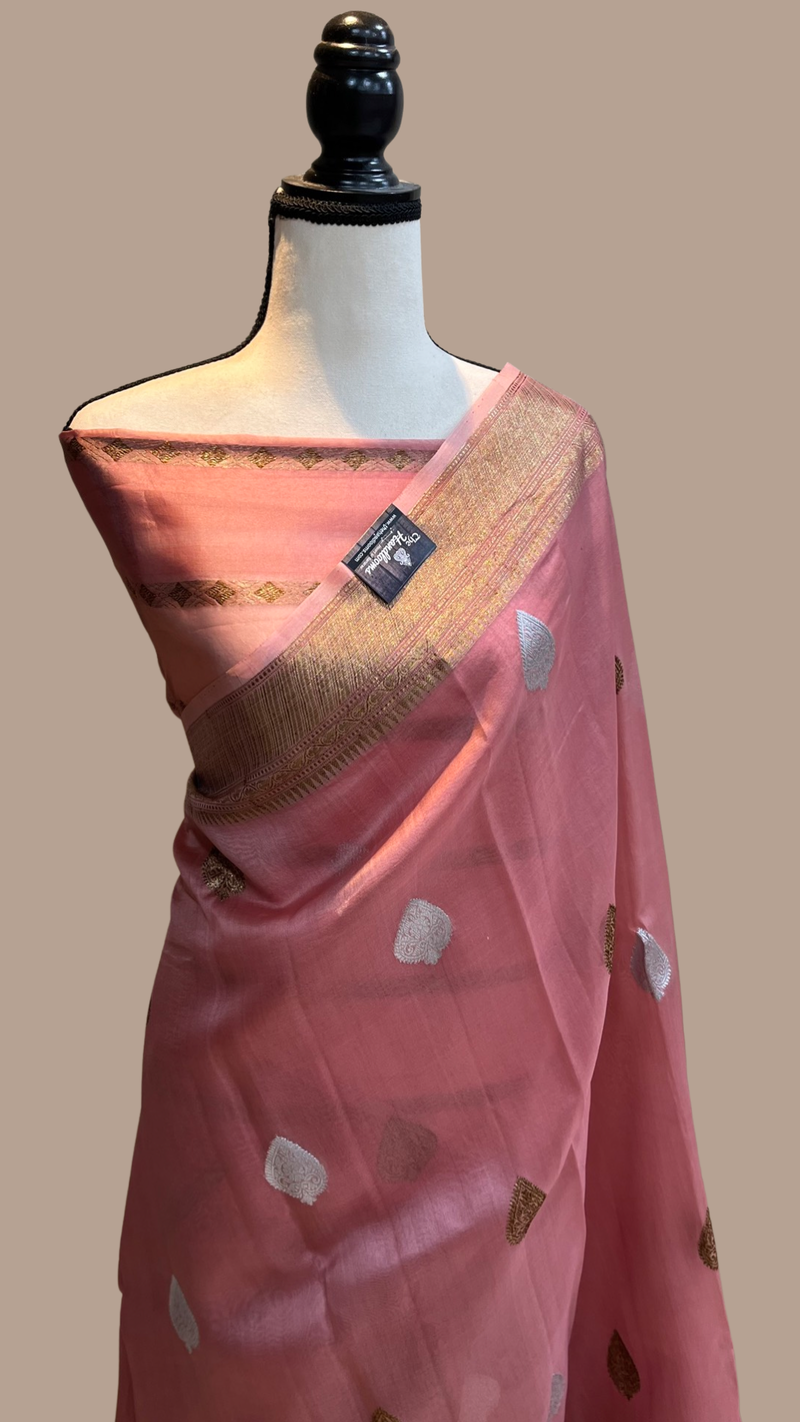 Pure Kora Handloom Banarasi Saree - The Handlooms