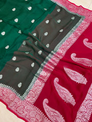 Pure Georgette Banarasi Saree - The Handlooms