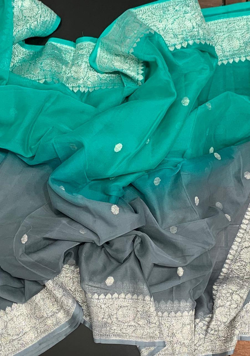 Pure Georgette Banarasi Saree - The Handlooms