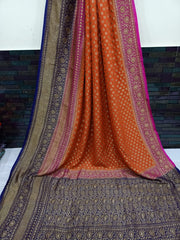 Khaddi Georgette Banarasi Saree -  Antique zari - The Handlooms