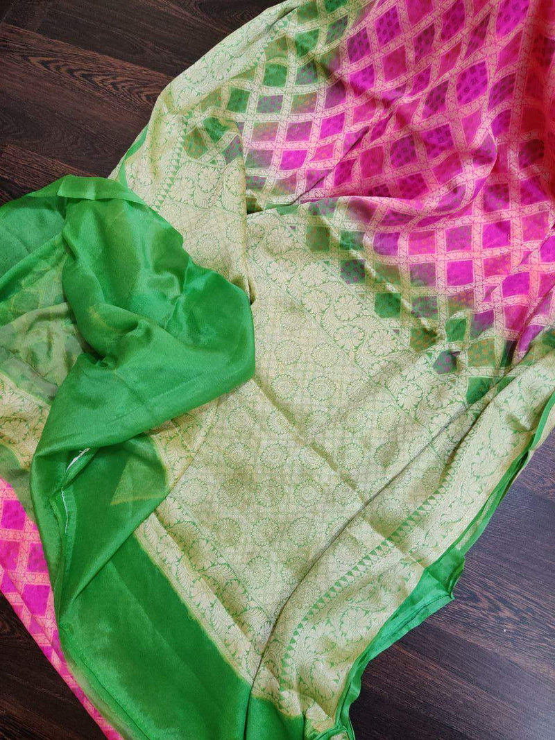 Pure Chiffon Khaddi Banarasi Saree - The Handlooms