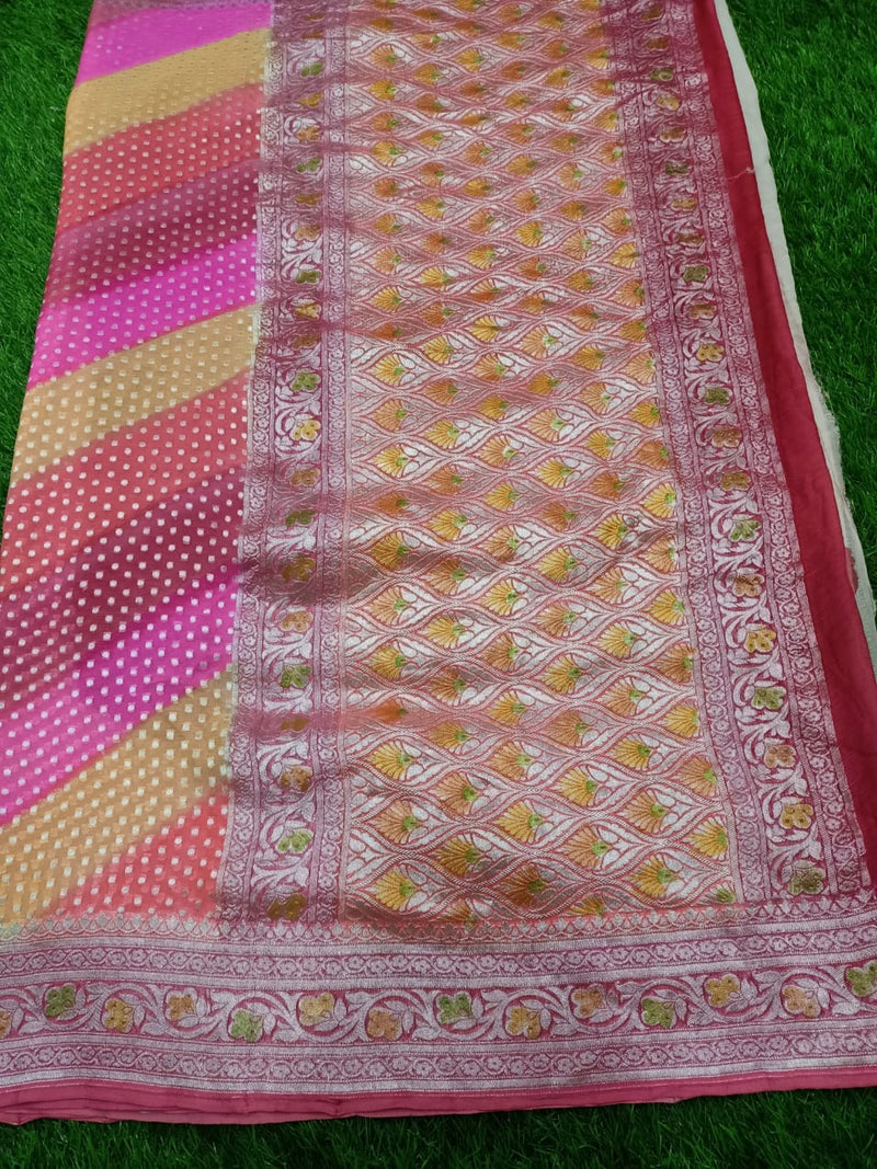 Pure Khaddi Georgette Banarasi Saree - The Handlooms