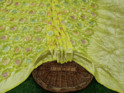 Khaddi Georgette Banarasi Saree - water zari - The Handlooms