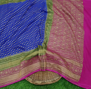 Khaddi Georgette Banarasi Saree -  Antique zari - The Handlooms
