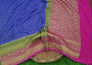 Khaddi Georgette Banarasi Saree -  Antique zari - The Handlooms