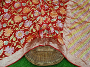 Khaddi Georgette Banarasi Saree - water zari - The Handlooms