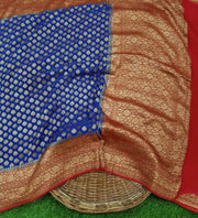 Khaddi Georgette Banarasi Saree -  Antique zari - The Handlooms