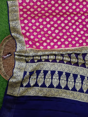 Pure Chiffon Khaddi Banarasi Saree - The Handlooms